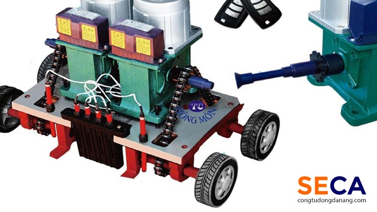 Động cơ của cổng tự động xếp lớp