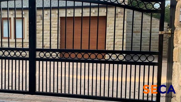 Thiết kế của cổng tự động âm sàn