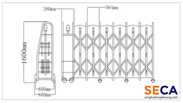 Cách tính chiều cao cổng tự động