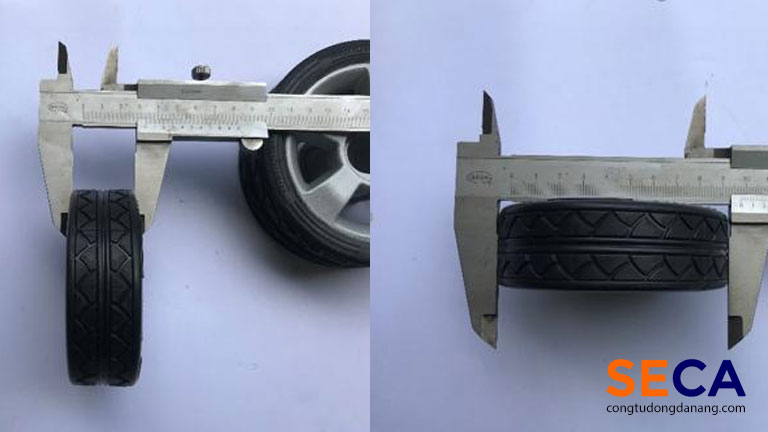 Cấu tạo của bánh xe dành cho loại cổng xếp