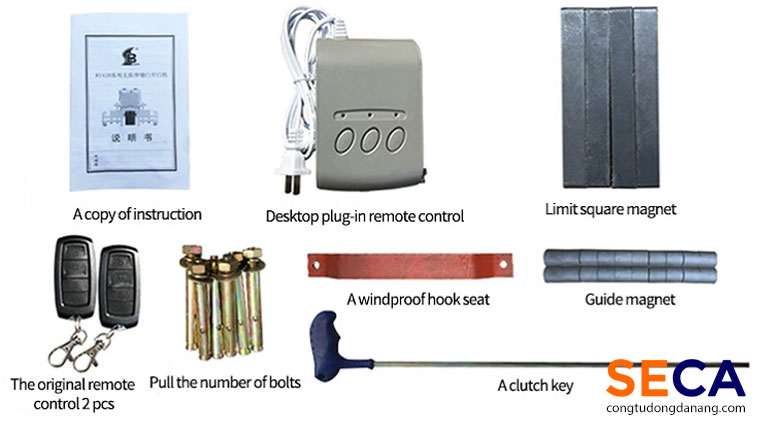 Các loại linh kiện của cổng xếp