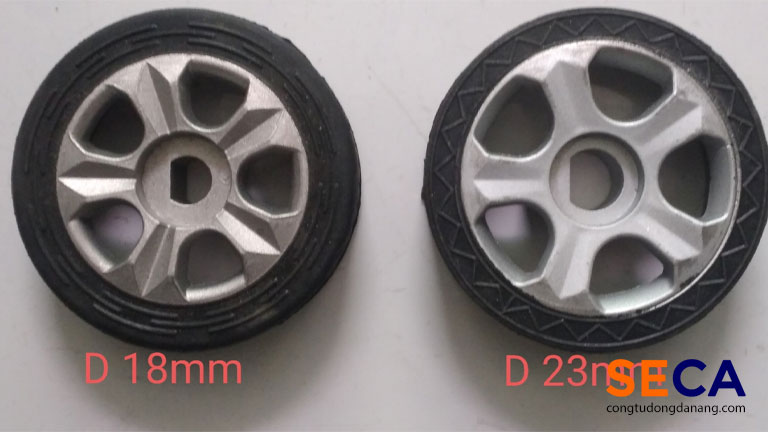 Loại bánh xe 18mm và 23mm