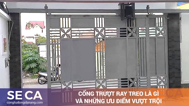 Cổng trượt ray treo tự động